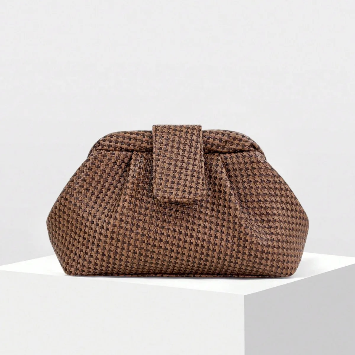 Tiger-Stripe Pouch Clutch