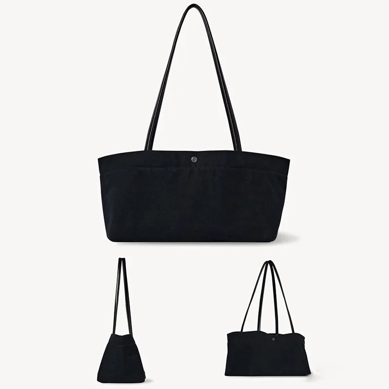 Wide Double-Strap Tote Bag