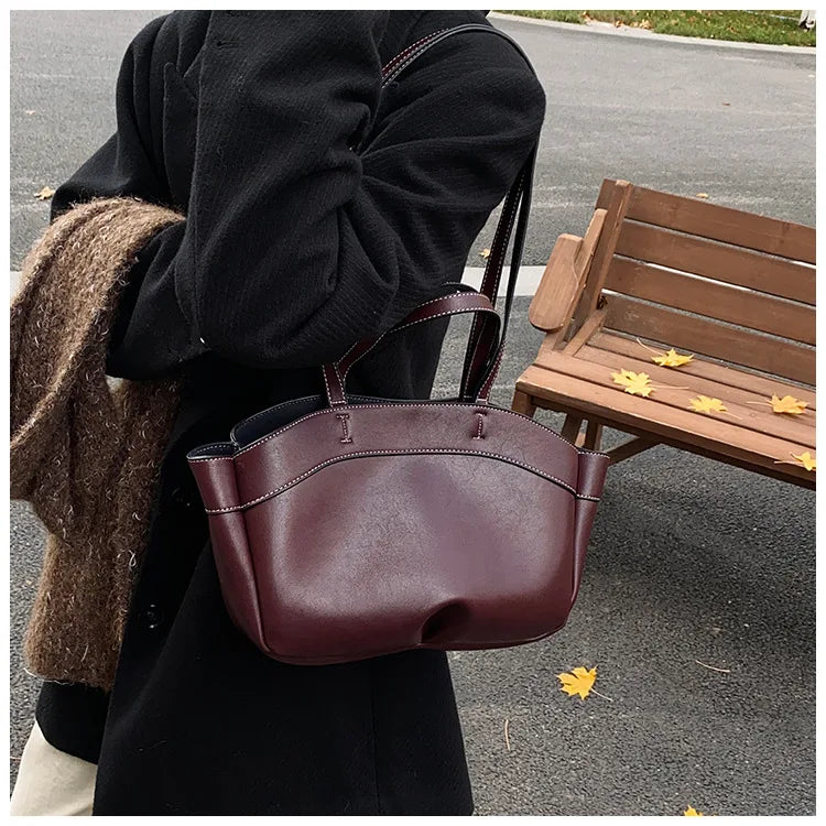 Winged Top-Handle Tote Bag