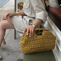 Openwork Woven Handbag