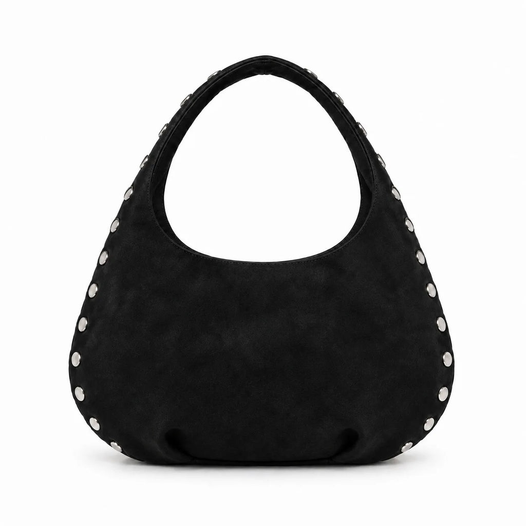 Studded Hobo Shoulder Bag