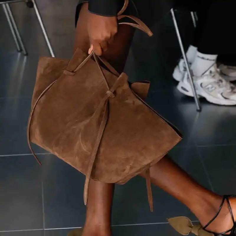 Winged Shoulder Tote Bag