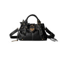 Studded Lock Top-Handle Bag