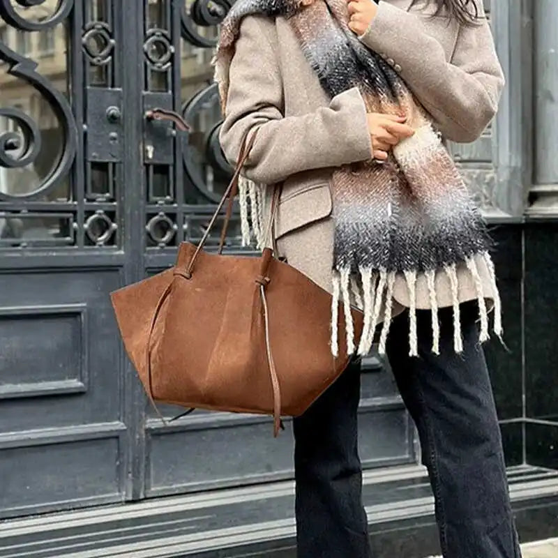 Winged Shoulder Tote Bag