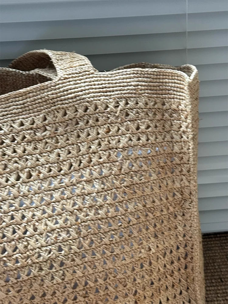 Woven Shoulder Tote Bag