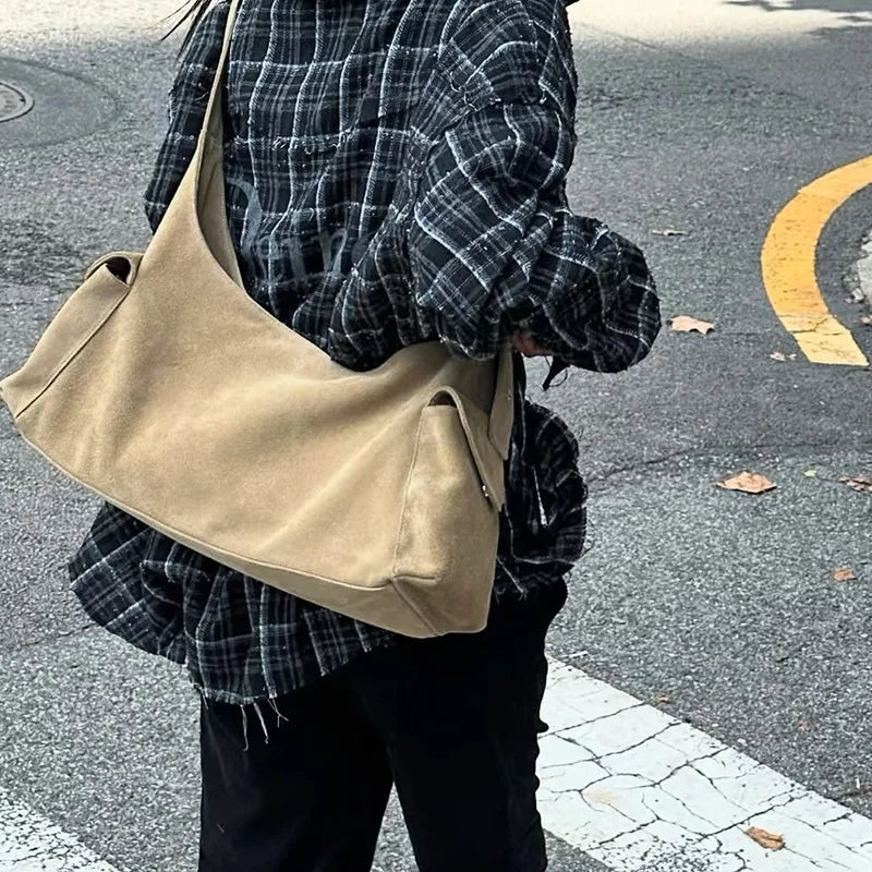 Grommet-Strap Hobo Bag