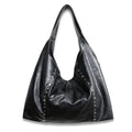 Studded Slouchy Shoulder Bag