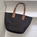 Woven Shoulder Tote Bag