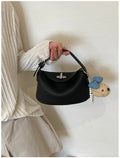 Curved Zip Shoulder Bag