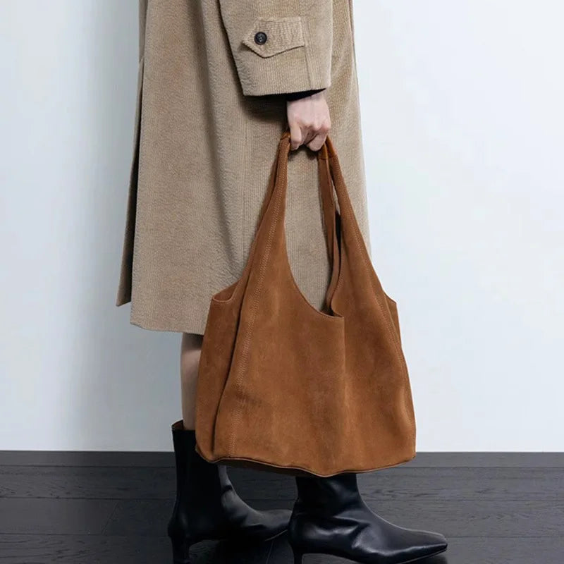 Slouchy Wide Shoulder Tote