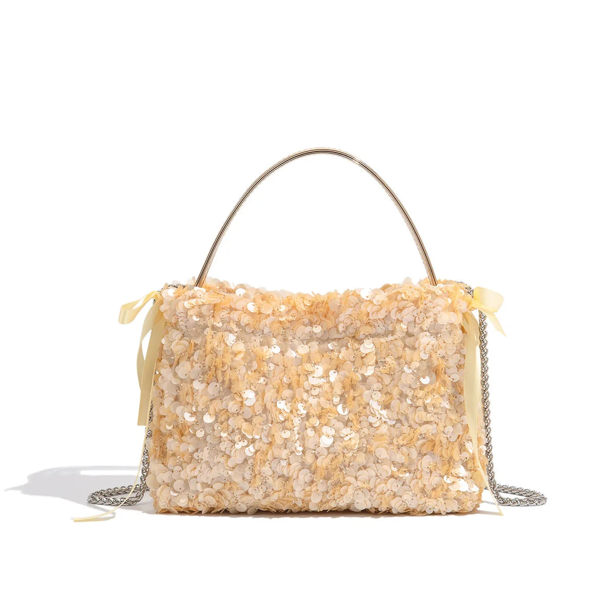 Sequin Chain Evening Bag