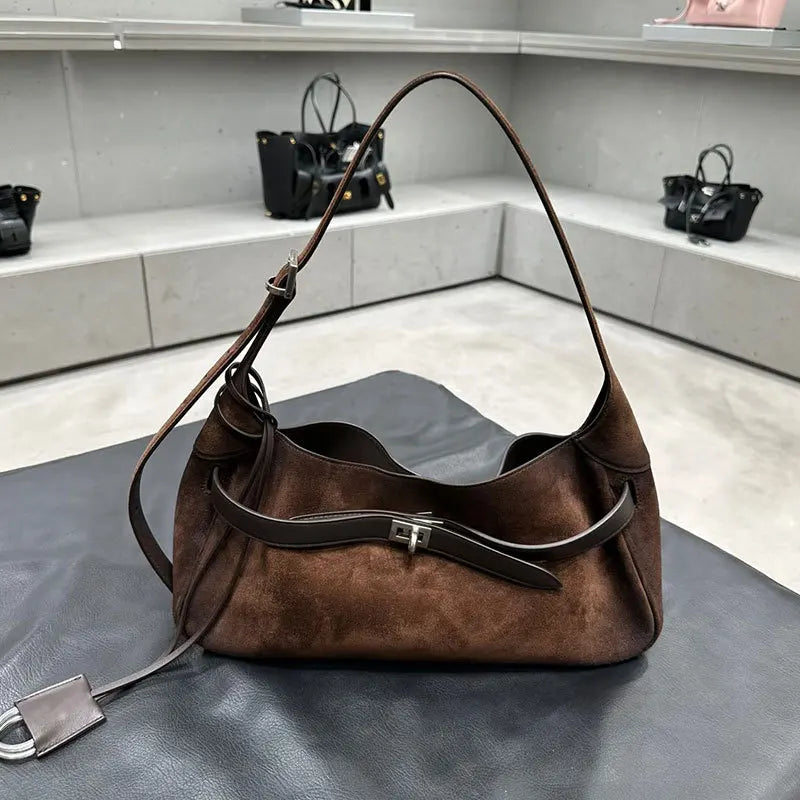 Buckle-Detail Shoulder Bag