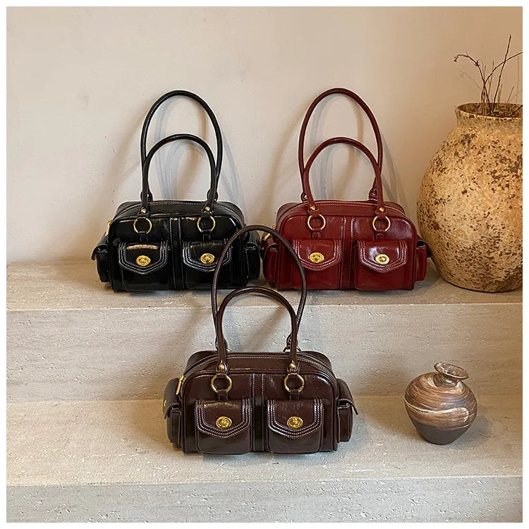 Double-Pocket Bowling Handbag