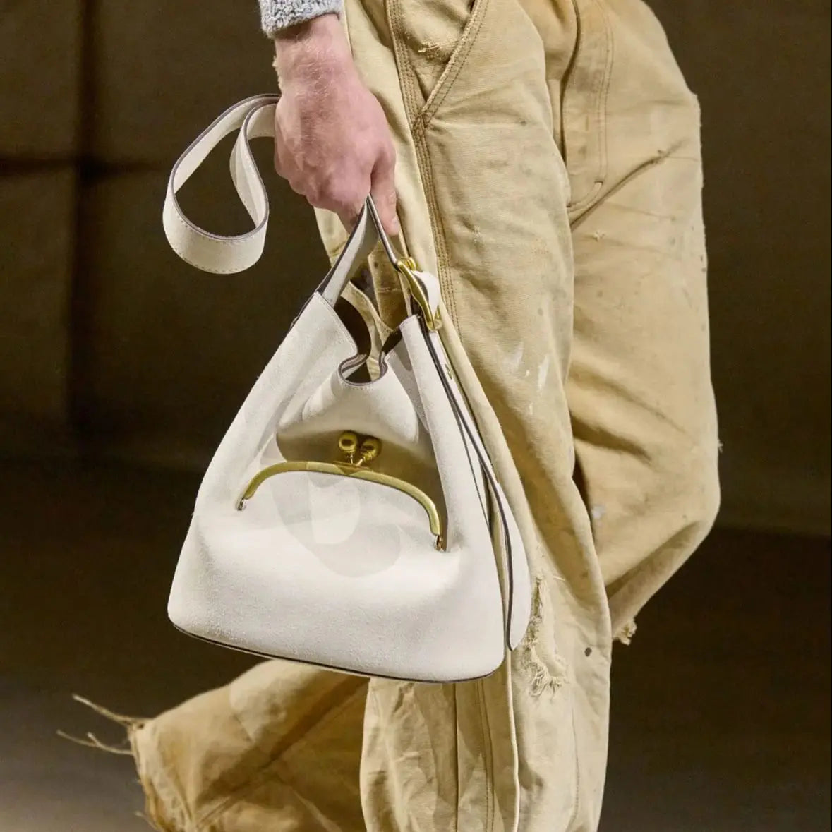 Curved Top-Handle Bag