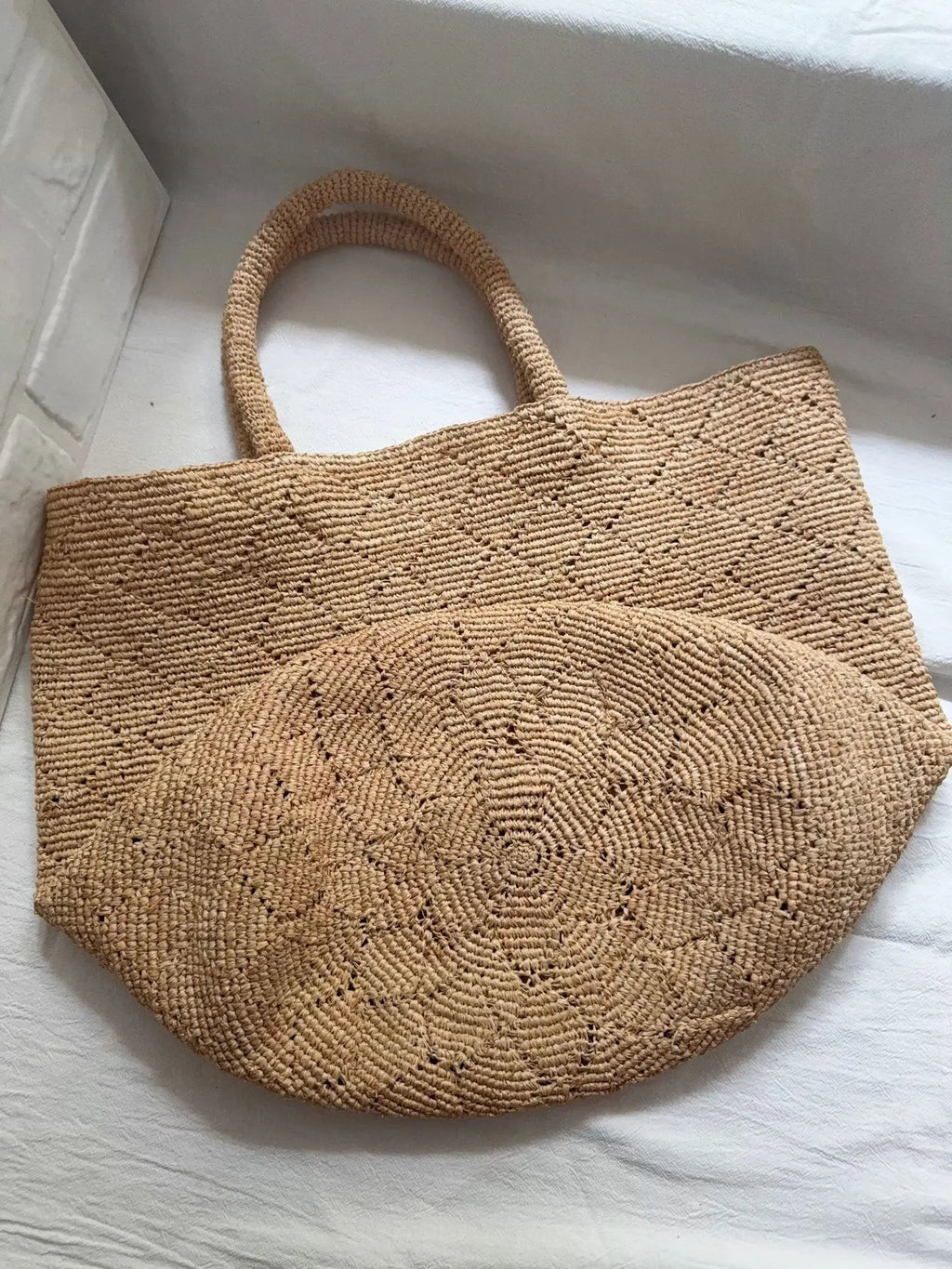 Textured Woven Shoulder Tote