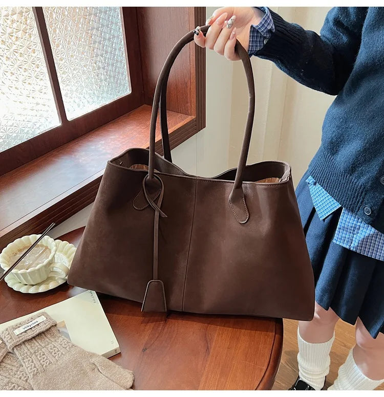 Winged Shoulder Tote Bag