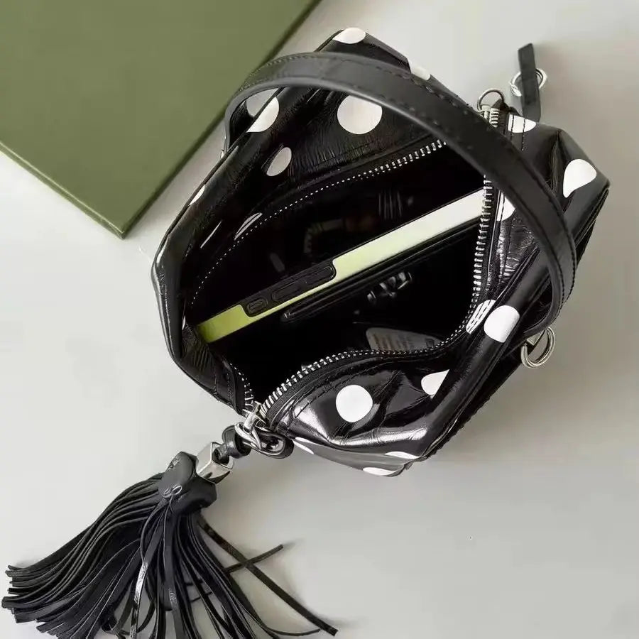 Polka-Dot Bowling Bag