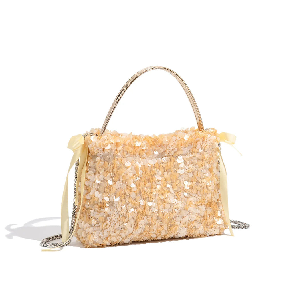 Sequin Chain Evening Bag