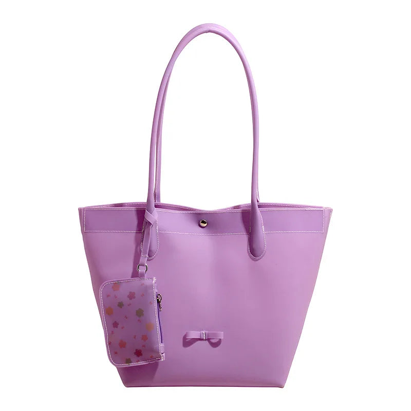 Smooth Double-Handle Tote Bag