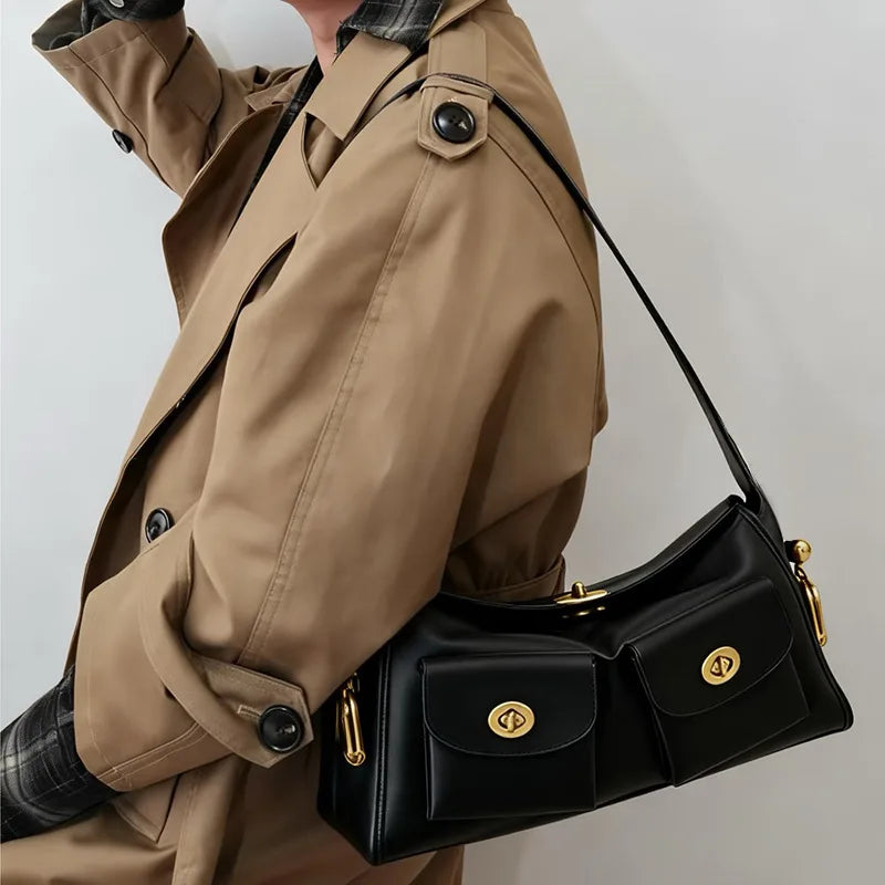 Front-Pocket Shoulder Bag