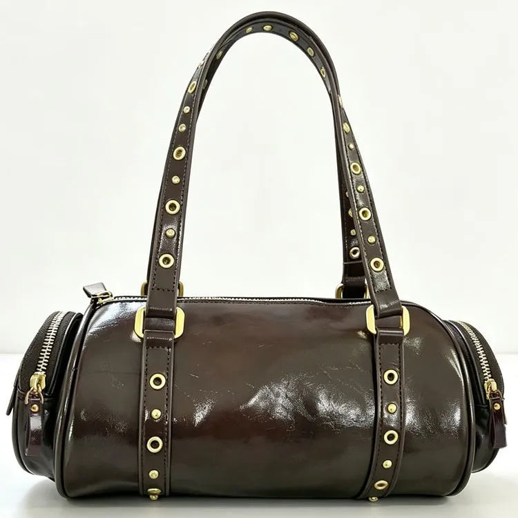 Grommet-Strap Barrel Bag