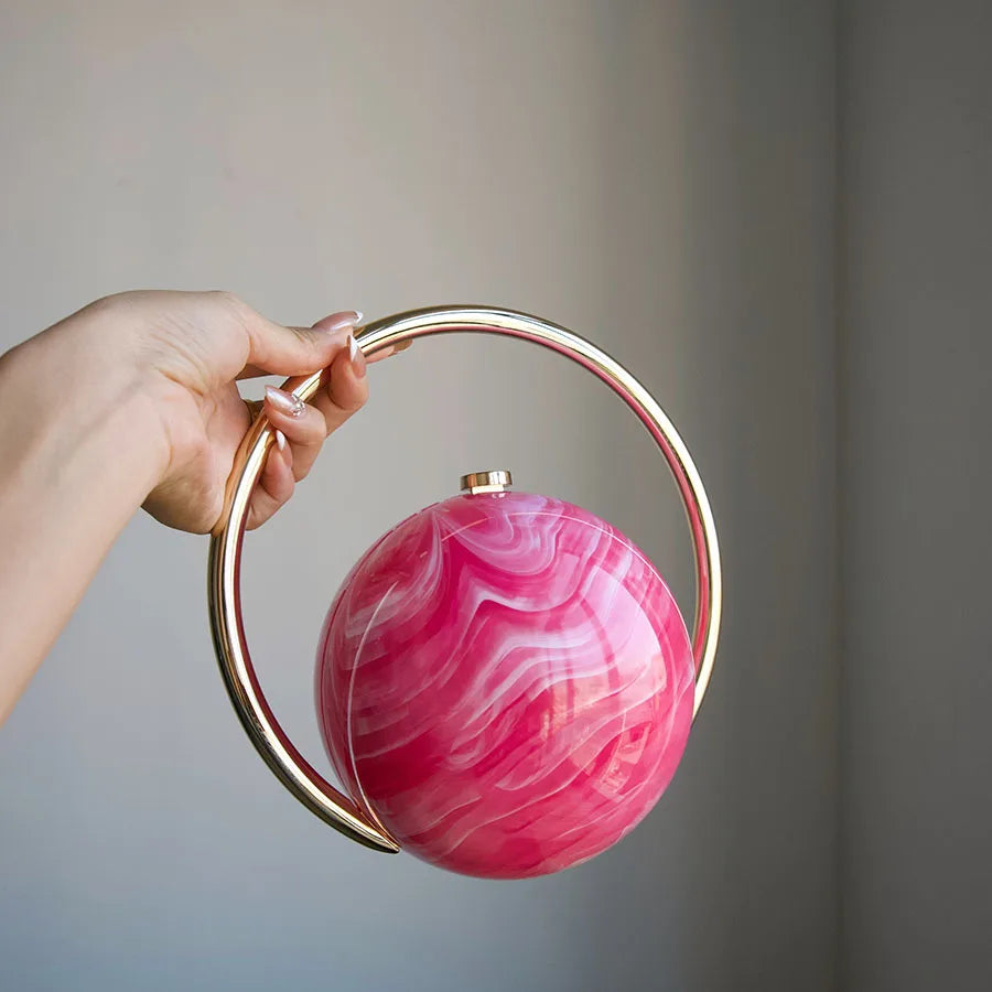 Round Evening Handbag