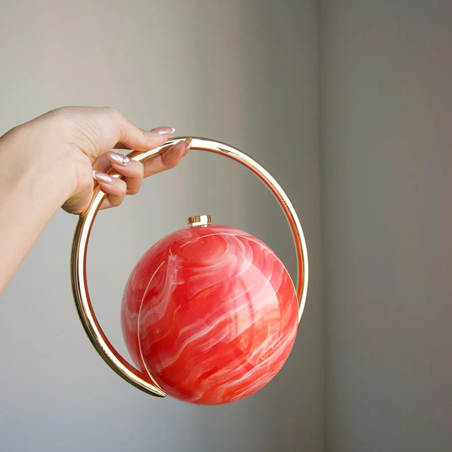 Round Evening Handbag