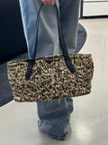 Woven Rectangular Shoulder Bag