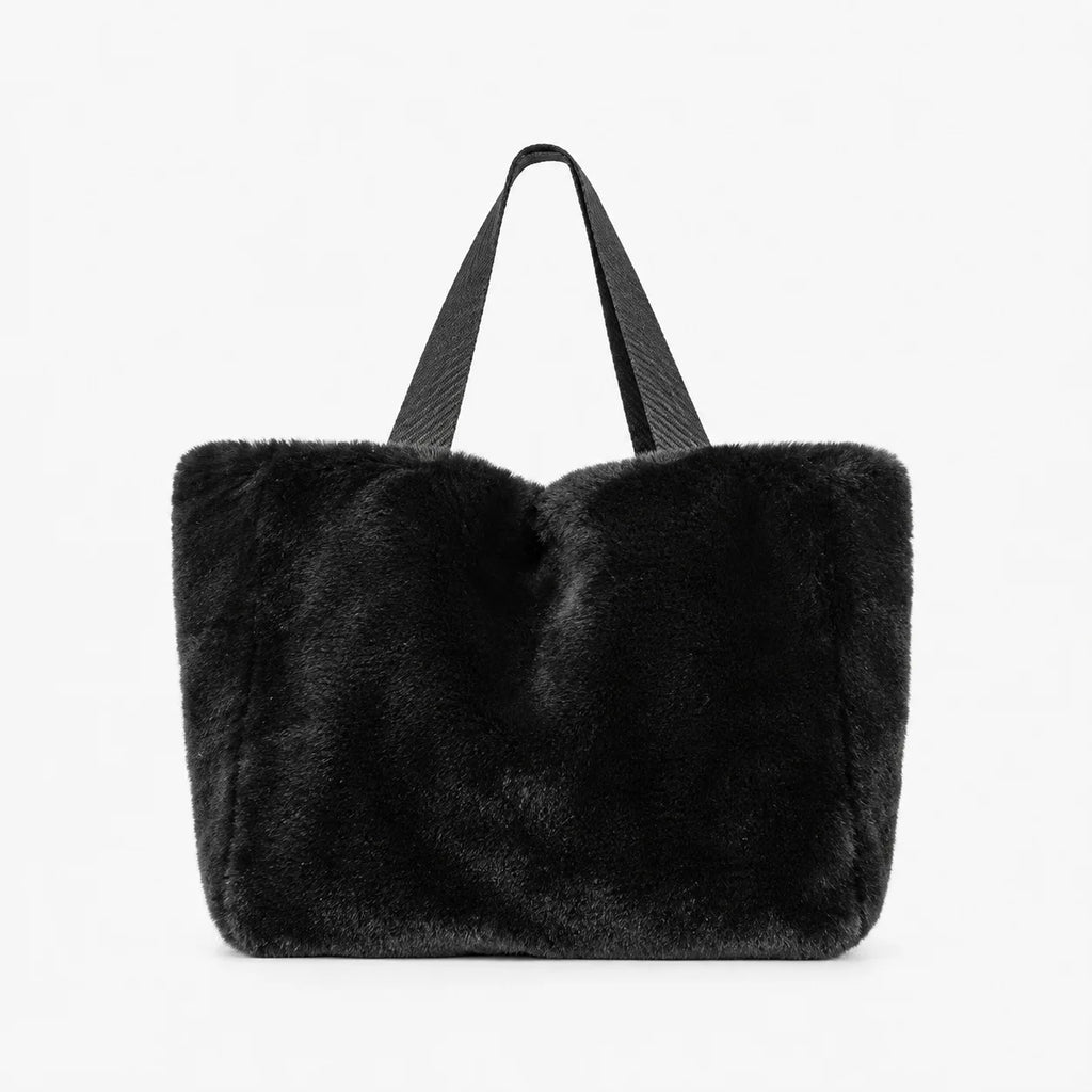 Plush Shoulder Tote Bag