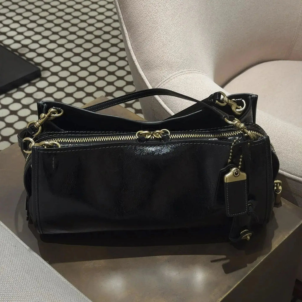 Slouchy Double-Strap Shoulder Bag