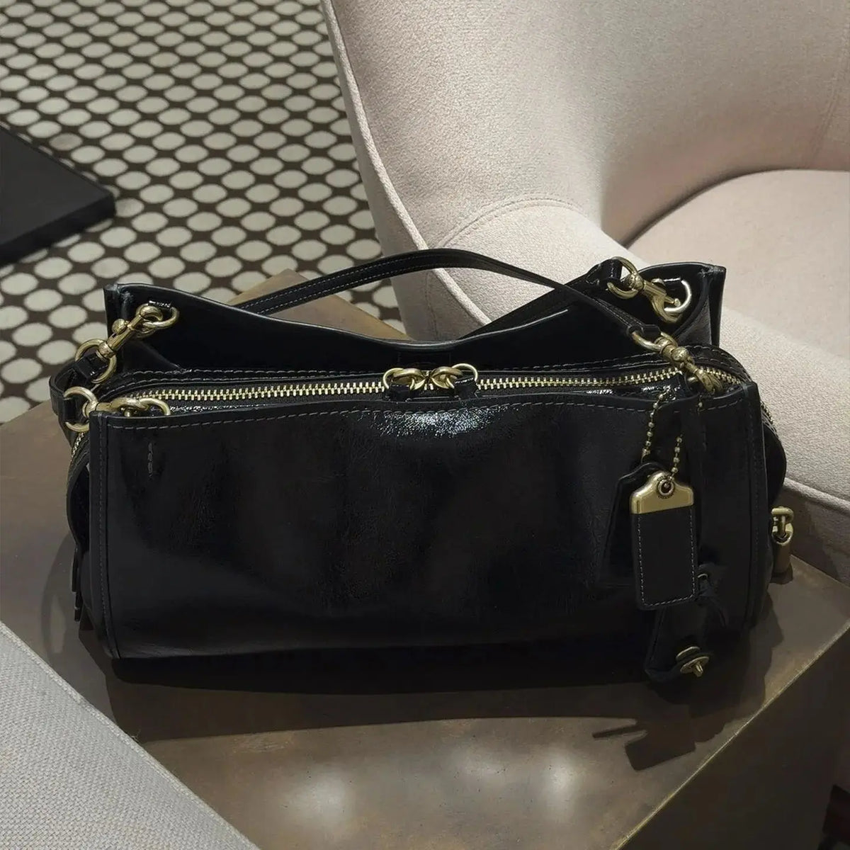 Slouchy Double-Strap Shoulder Bag