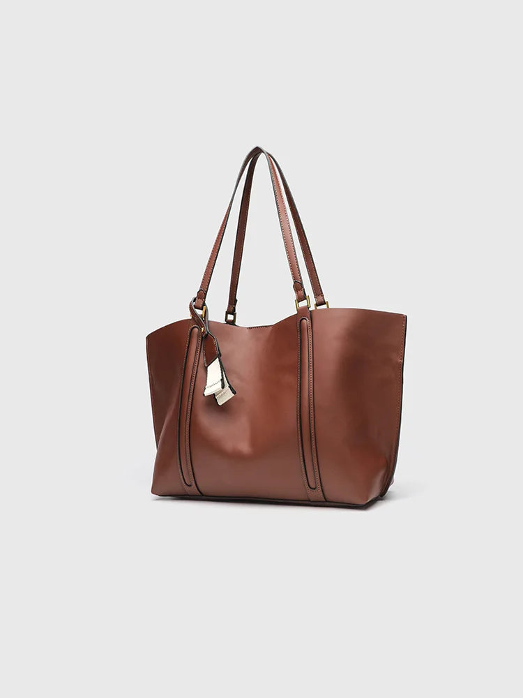 Curved-Panel Tote Bag