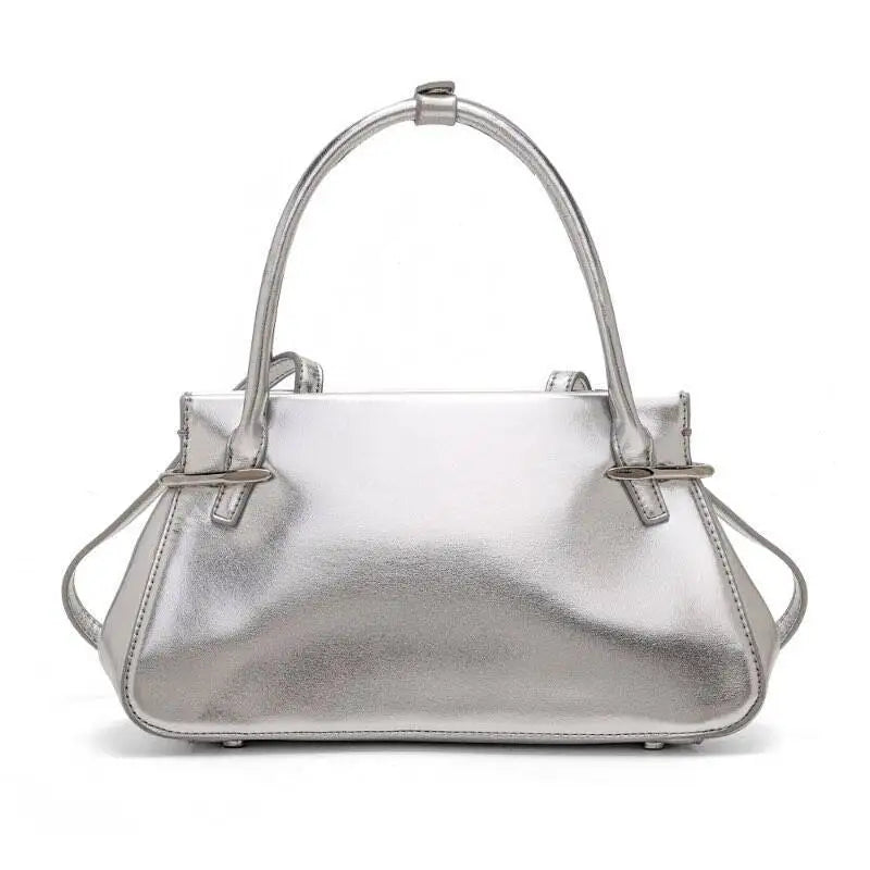 Structured Trapeze Top-Handle Bag