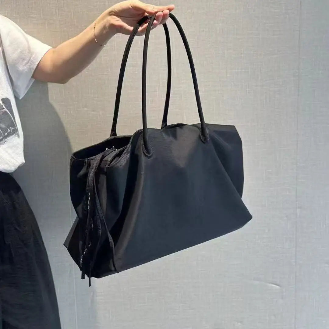 Gathered Side Shoulder Tote