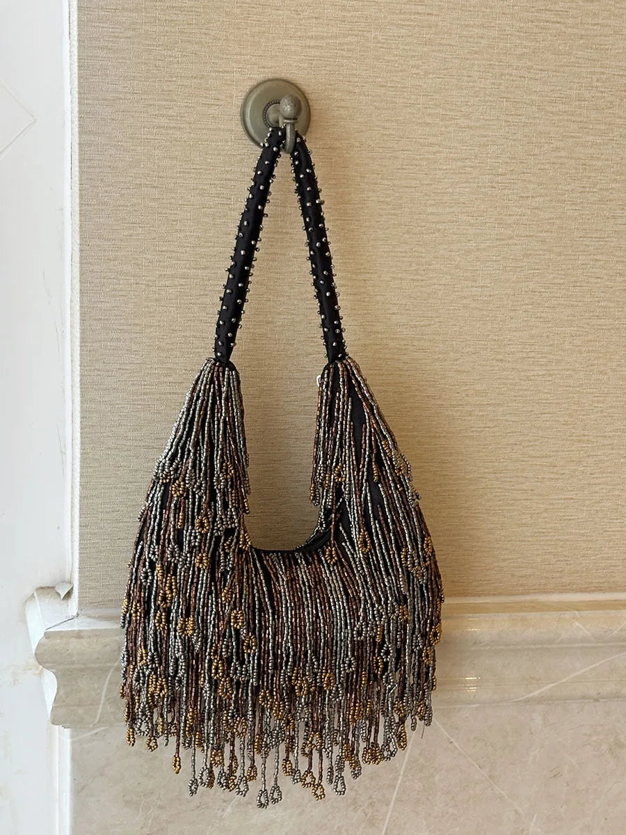 Fringe Chain Shoulder Bag