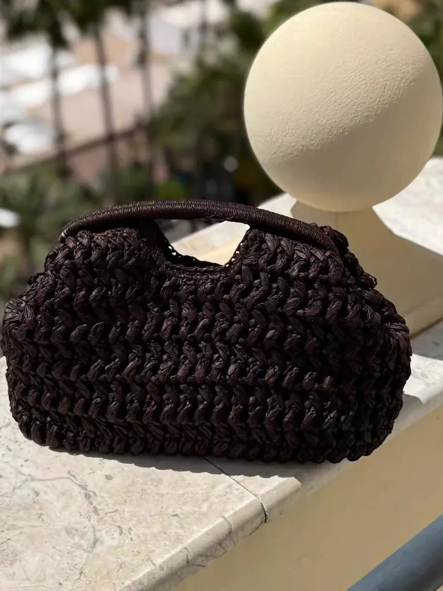 Openwork Woven Handbag
