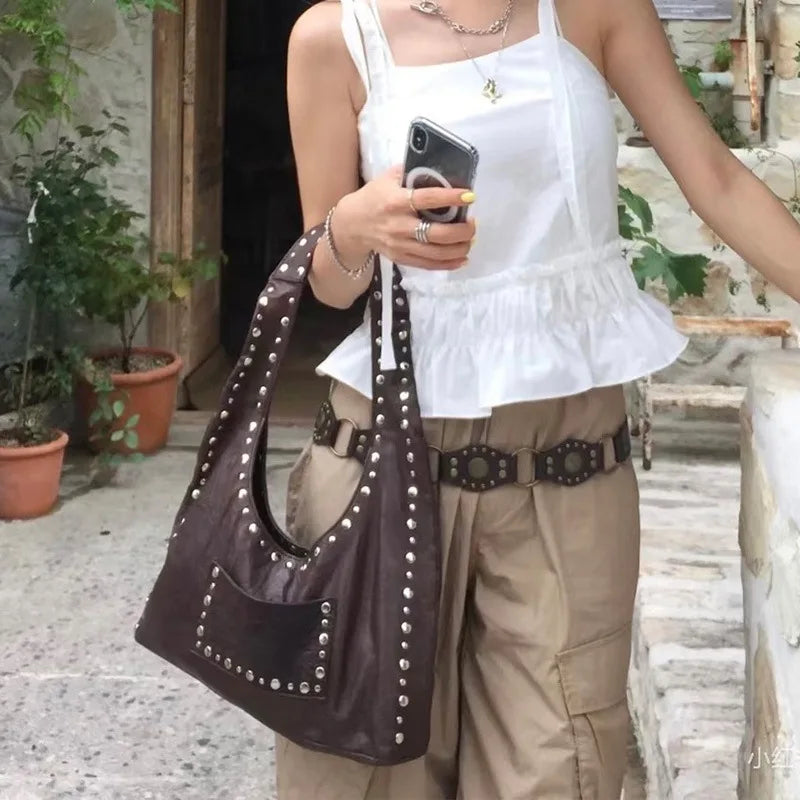 Studded Shoulder Bag