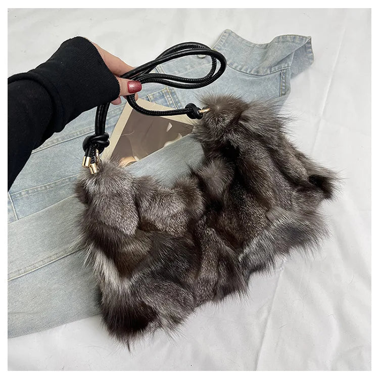 Shaggy Plush Shoulder Bag