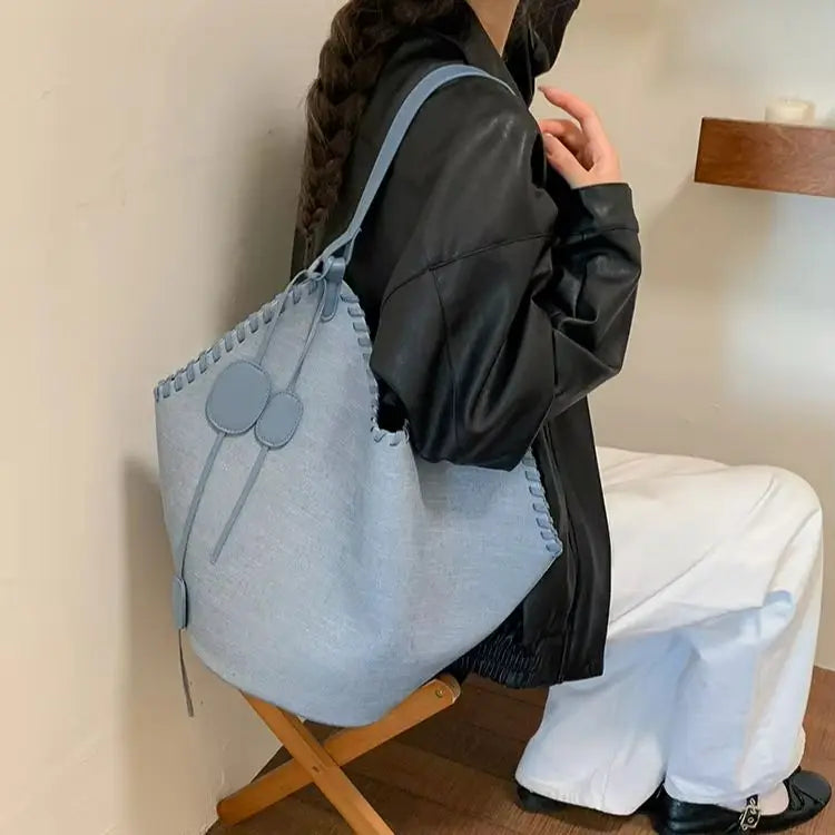 Whipstitch Diamond Shoulder Bag
