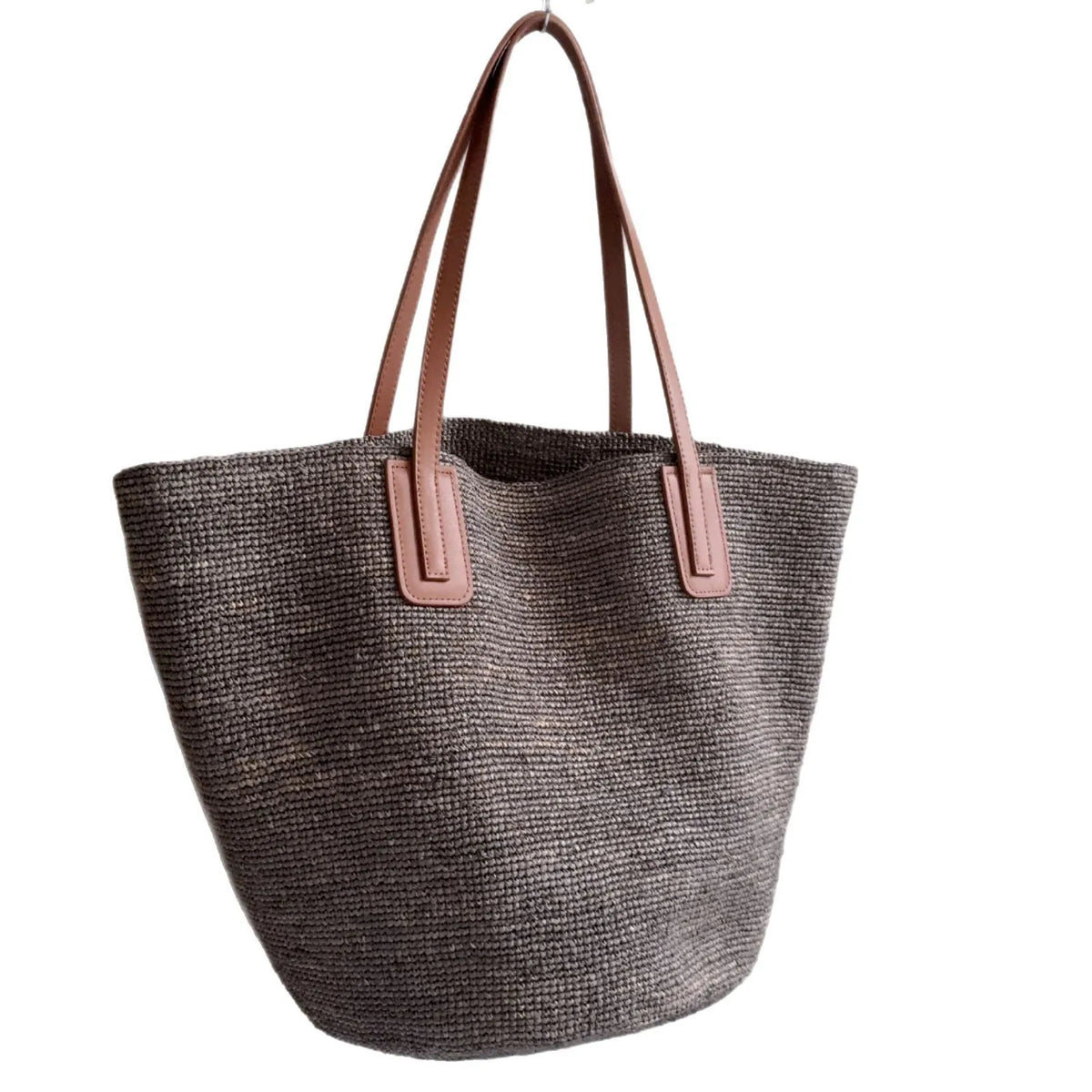 Woven Shoulder Tote Bag