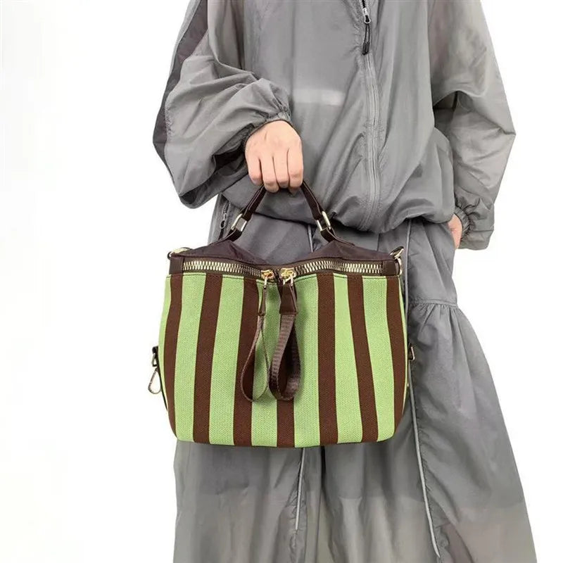Striped Bowling Bag