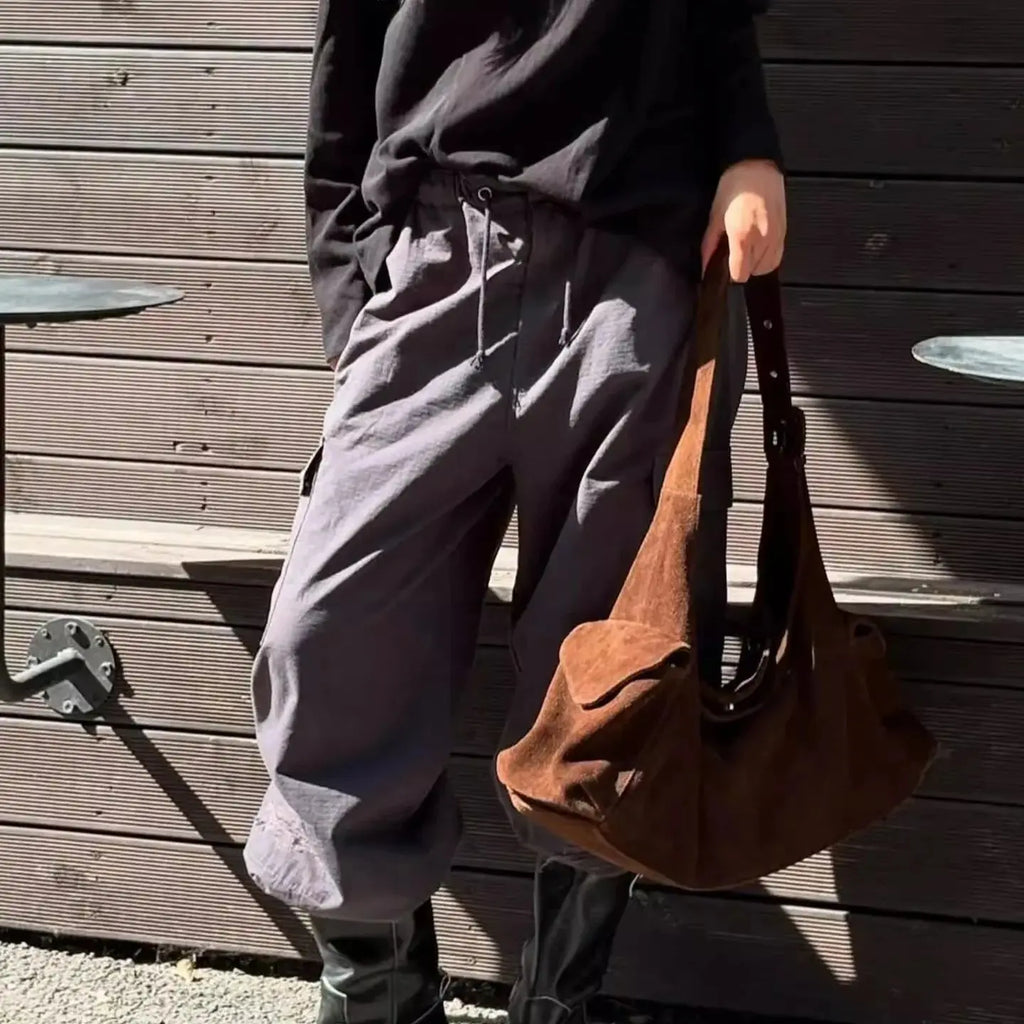 Grommet-Strap Hobo Bag
