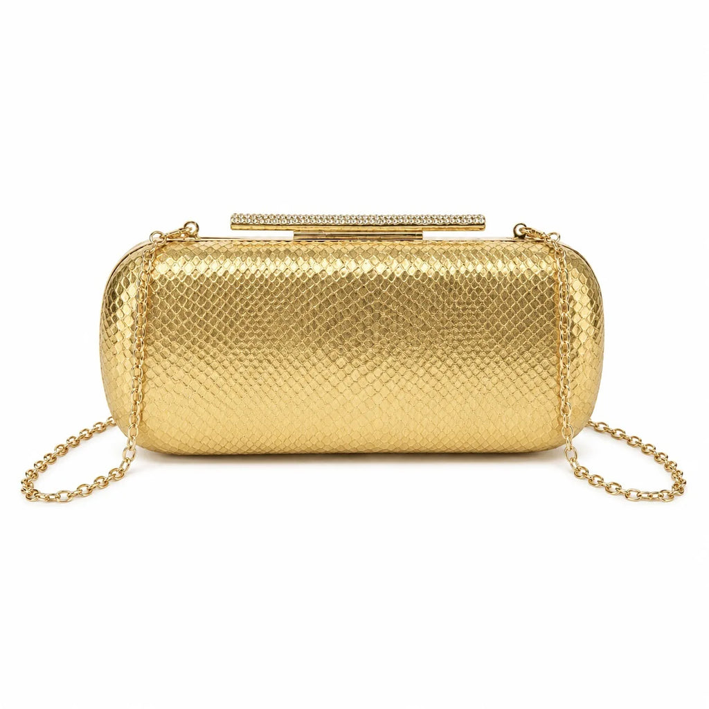 Textured Box Evening Clutch