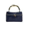 Embossed Box Top-Handle Bag