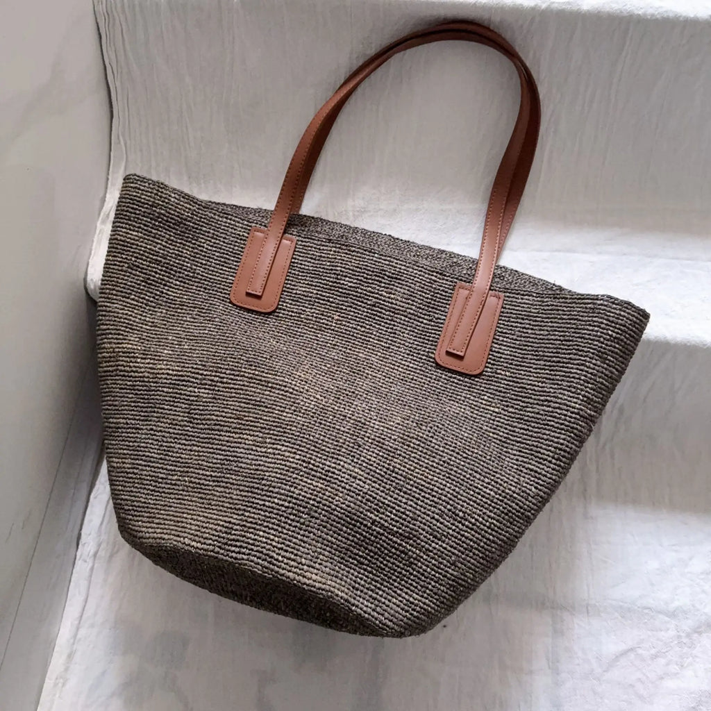 Woven Shoulder Tote Bag