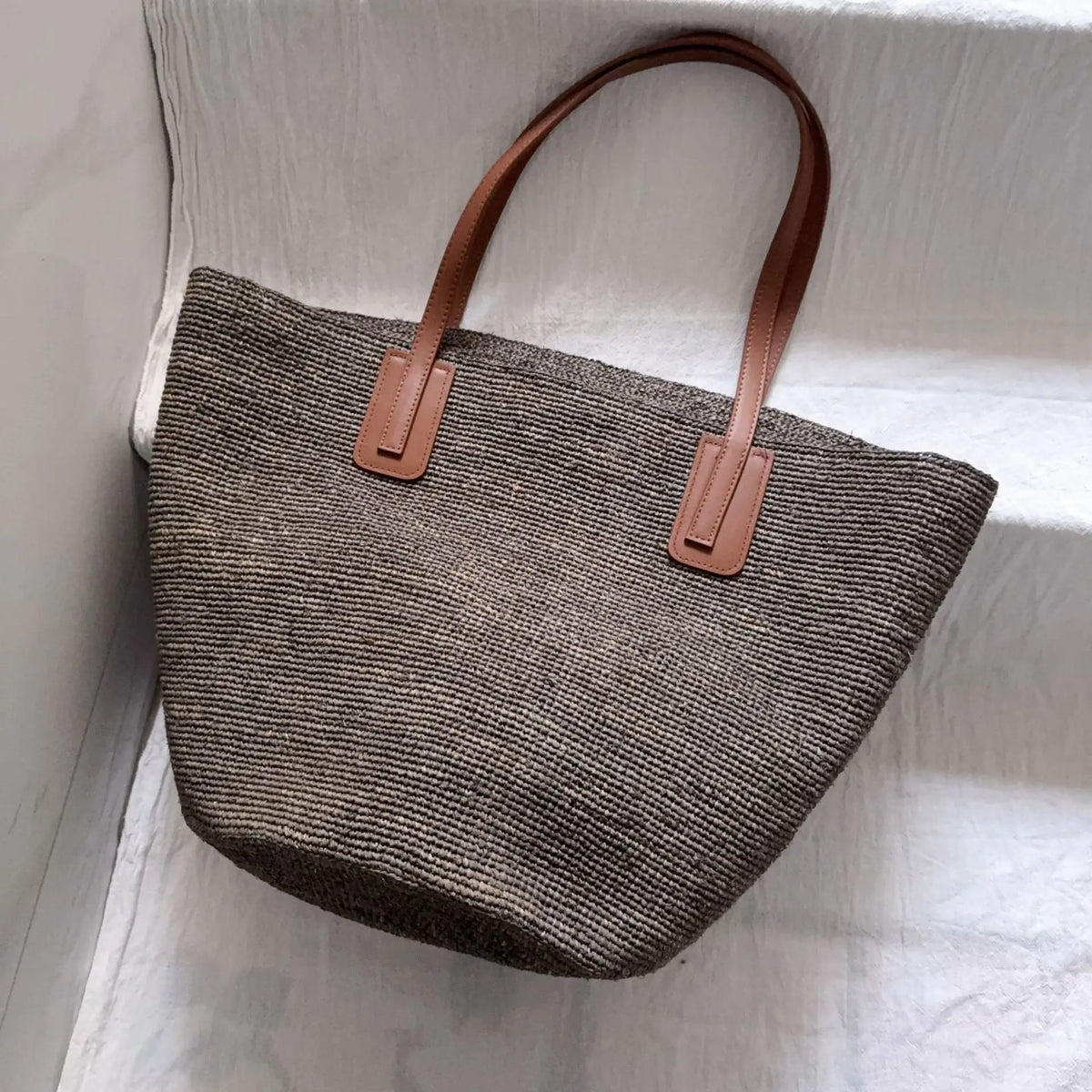 Woven Shoulder Tote Bag