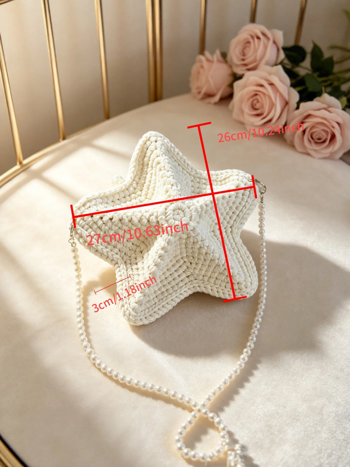Woven Star Crossbody Bag