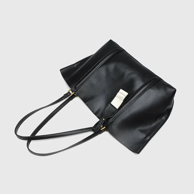 Curved-Panel Tote Bag