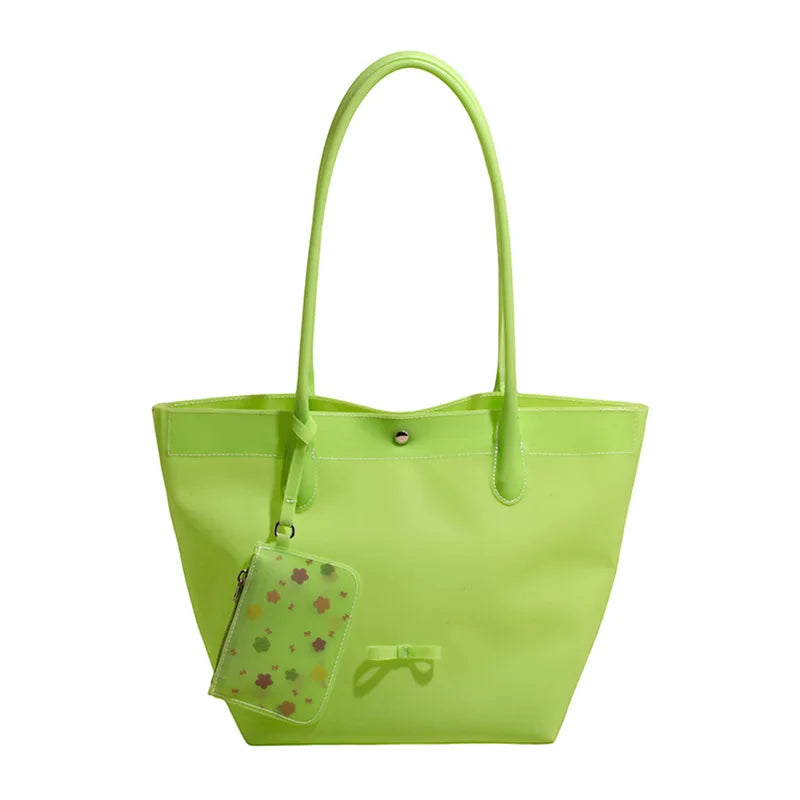 Smooth Double-Handle Tote Bag