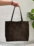 Leopard-Pattern Shoulder Tote